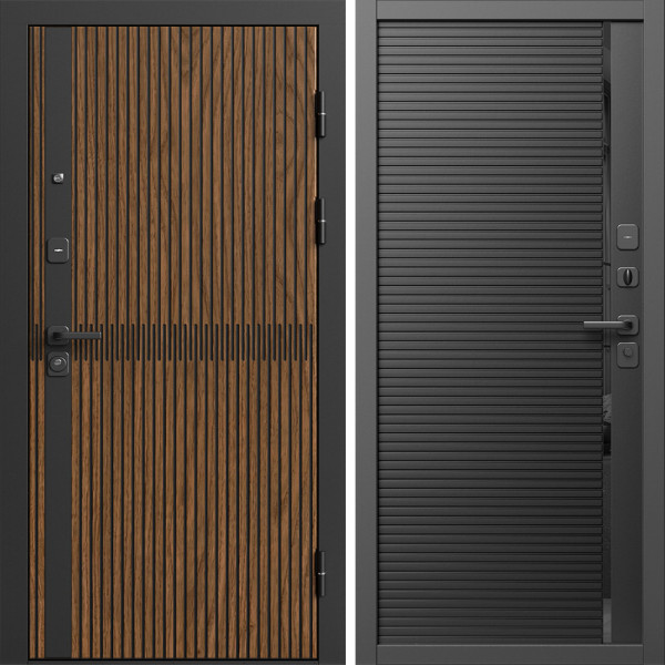 Входная дверь Termo-Door Граунд Дуб - Порте black