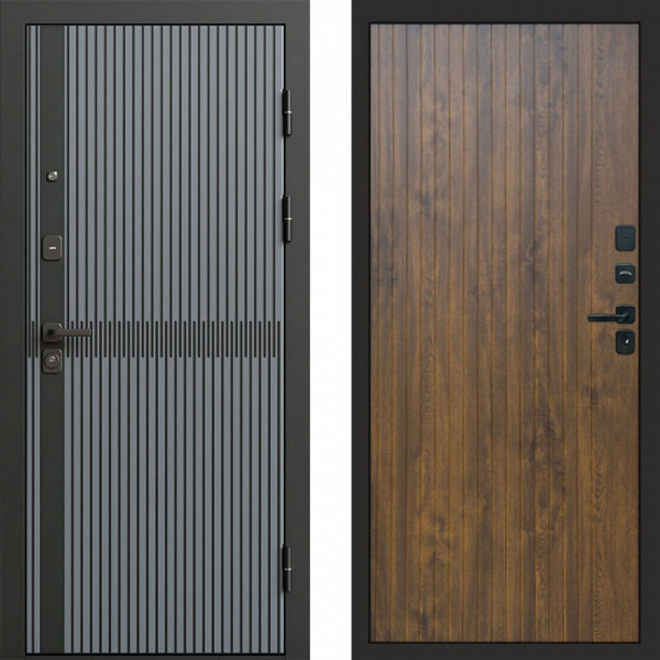 Входная дверь Termo-Door Граунд Грей - Flat Дуб