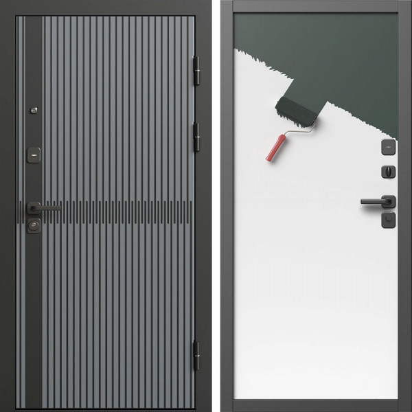 Входная дверь Termo-Door Граунд Грей - Гладкая Панель Под Покраску (грунт)