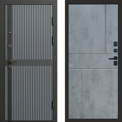Входная дверь Termo-Door Граунд Грей - Горизонт бетон темный
