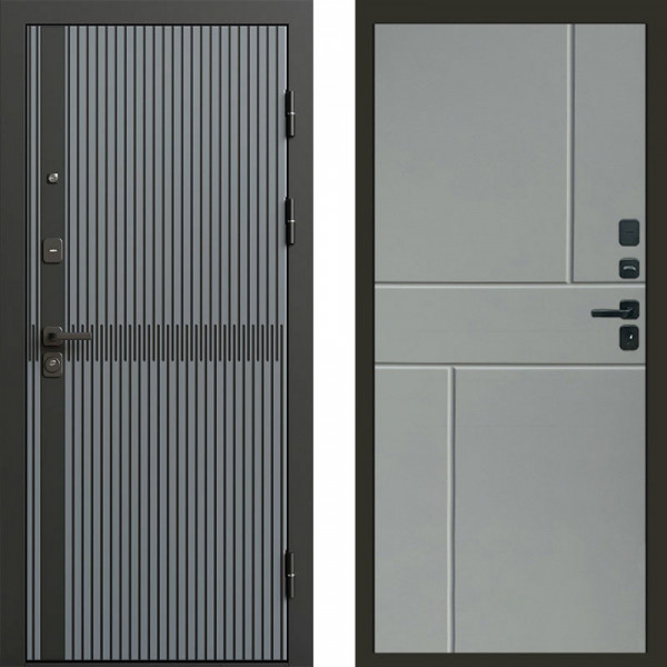 Входная дверь Termo-Door Граунд Грей - Горизонт Grey софт