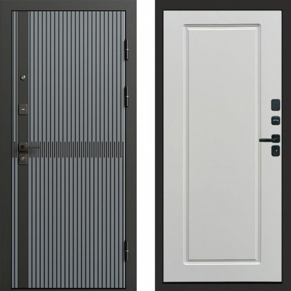Входная дверь Termo-Door Граунд Грей - Гранд Белый софт