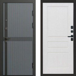 Входная дверь Termo-Door Граунд Грей - Классика белое дерево