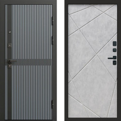 Входная дверь Termo-Door Граунд Грей - Лучи бетон светлый