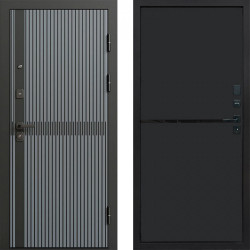 Входная дверь Termo-Door Граунд Грей - Нео Black