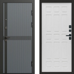 Входная дверь Termo-Door Граунд Грей - Спарта белое дерево