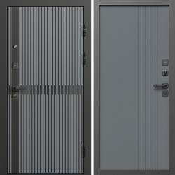 Входная дверь Termo-Door Граунд Грей - Страйп Грей Софт