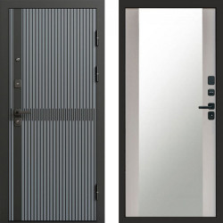 Входная дверь Termo-Door Граунд Грей - Зеркало лиственница