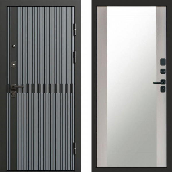 Входная дверь Termo-Door Граунд Грей - Зеркало лиственница