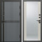 Входная дверь Termo-Door Граунд Грей - Зеркало Слоновая кость