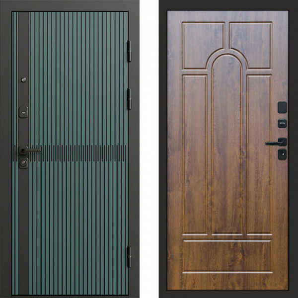 Входная дверь Termo-Door Граунд velutto verde - Арка дуб