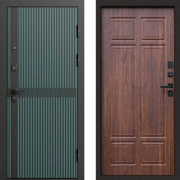 Входная дверь Termo-Door Граунд velutto verde - Без серии Орех премиум