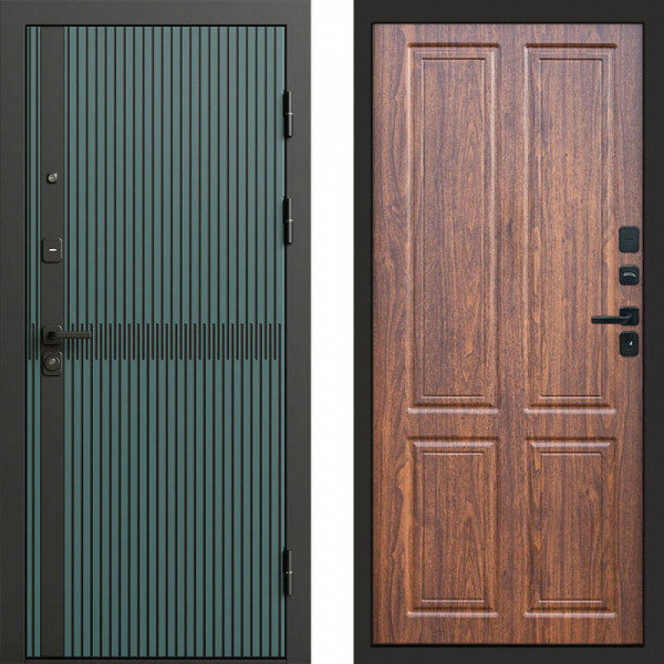 Входная дверь Termo-Door Граунд velutto verde - Без серии Орех стандарт