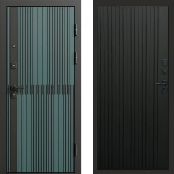 Входная дверь Termo-Door Граунд velutto verde - Flat Черный кварц
