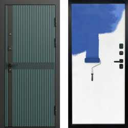 Входная дверь Termo-Door Граунд velutto verde - Гладкая Панель Под Покраску Под покраску (грунт)