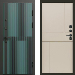 Входная дверь Termo-Door Граунд velutto verde - Горизонт Слоновая кость