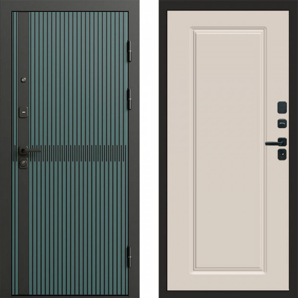 Входная дверь Termo-Door Граунд velutto verde - Гранд Слоновая кость