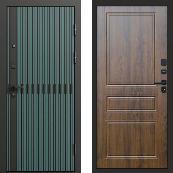 Входная дверь Termo-Door Граунд velutto verde - Классика дуб