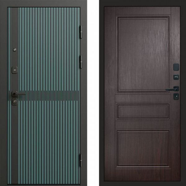 Входная дверь Termo-Door Граунд velutto verde - Классика венге