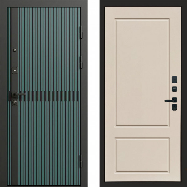 Входная дверь Termo-Door Граунд velutto verde - Марсель Слоновая кость