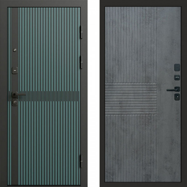 Входная дверь Termo-Door Граунд velutto verde - Мастино Бетон темный