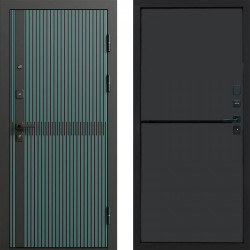 Входная дверь Termo-Door Граунд velutto verde - Нео Графит