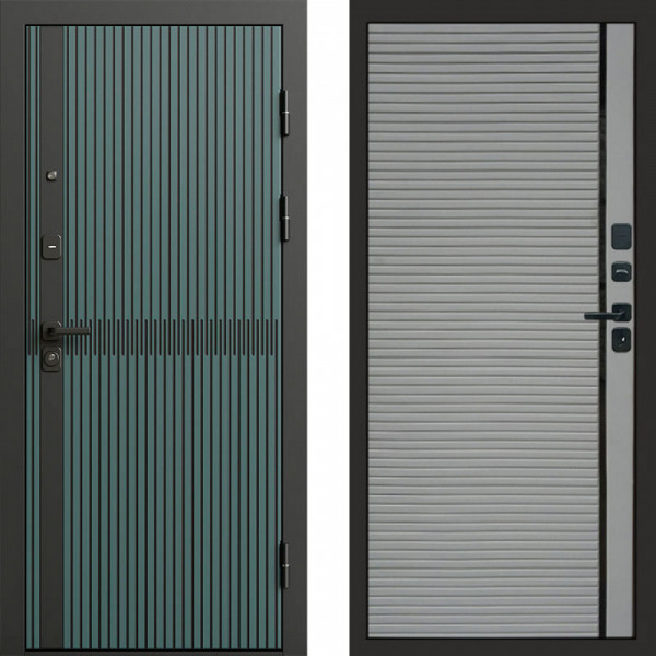 Входная дверь Termo-Door Граунд velutto verde - Porte Grey софт