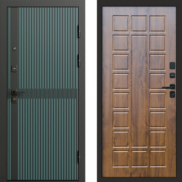 Входная дверь Termo-Door Граунд velutto verde - Престиж дуб