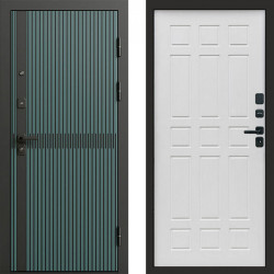 Входная дверь Termo-Door Граунд velutto verde - Спарта белое дерево