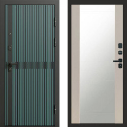 Входная дверь Termo-Door Граунд velutto verde - Зеркало Слоновая кость