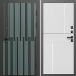 Входная дверь Termo-Door Граунд Велютто Верде - Горизонт белый