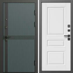 Входная дверь Termo-Door Граунд Велютто Верде - Классика белый матовый