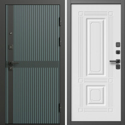 Входная дверь Termo-Door Граунд Велютто Верде - Мадрид Белый софт