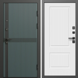 Входная дверь Termo-Door Граунд Велютто Верде - Нео Классика Белый Софт