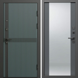 Входная дверь Termo-Door Граунд Велютто Верде - Зеркало Grey Софт