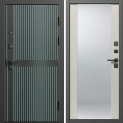 Входная дверь Termo-Door Граунд Велютто Верде - Зеркало Слоновая кость