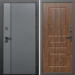 Входная дверь Termo-Door Кросс Грей - Классика дуб