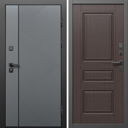 Входная дверь Termo-Door Кросс Грей - Классика венге