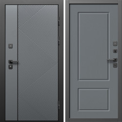 Входная дверь Termo-Door Кросс Грей - Марсель Grey софт