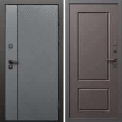 Входная дверь Termo-Door Кросс Грей - Марсель Шоколад