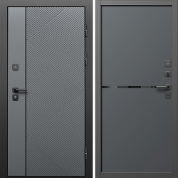 Входная дверь Termo-Door Кросс Грей - Нео Графит