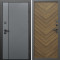 Входная дверь Termo-Door Кросс Грей - Плаза Елочка Орех