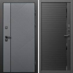 Входная дверь Termo-Door Кросс Грей - Порте black