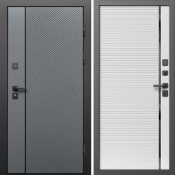 Входная дверь Termo-Door Кросс Грей - Порте white