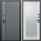 Входная дверь Termo-Door Кросс Грей - Зеркало белый софт