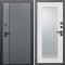 Входная дверь Termo-Door Кросс Грей - Зеркало Триумф Белый софт