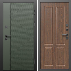 Входная дверь Termo-Door Кросс Грин - Без серии Орех стандарт