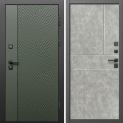 Входная дверь Termo-Door Кросс Грин - Горизонт бетон светлый