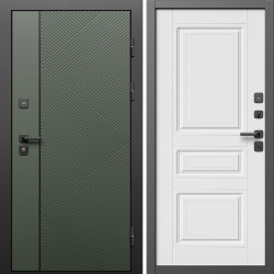 Входная дверь Termo-Door Кросс Грин - Классика белый матовый