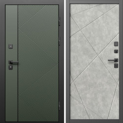 Входная дверь Termo-Door Кросс Грин - Лучи бетон светлый